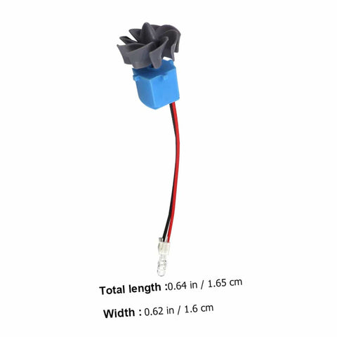 Portable Mini Wind And Hydro Generator Dual Powered Educational Kit featuring a plastic turbine model, close-up view, 0.64 in tall