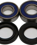 Front wheel seal kit with 4 bearings for Polaris Sportsman 90 2001-2003, includes 4 seals; sealed ball bearing hub repair set