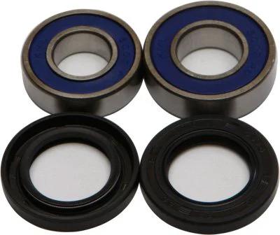 Front wheel seal kit with 4 bearings for Polaris Sportsman 90 2001-2003, includes 4 seals; sealed ball bearing hub repair set