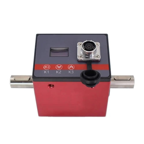 Plug And Play Rotary Torque Sensor And Transducer With 10Nm Range, LCD Display, And RS485 0 to 10V Output For Easy Motor Speed Measurement, Torque Tester For PLC DCS And Automation, Includes 7 Pin Waterproof Connector And 3m Cable, metal housing
