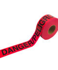 Heavy Duty Safety Barricade Tape Built Tough Job Site Barrier With Bold Black Lettering 3 Inch X 1000 Feet Per Roll 12 Roll Bulk Stash For Rough Construction Sites And Warehouse Ops Team No Fuss Hazard Signaling, red with black text