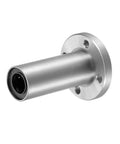 Extra Long LM12UU Round Flange Linear Ball Bearing Bushing 12mm Bore, 21mm Outer Diameter, 57mm Length Sealed On Both Sides Pack Of 2