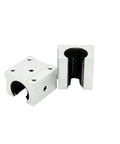 Dropper Smooth High Precision Linear Guide Rail Kit For 3D Printer Built With Sbr10uu Ball Bearing Slider Blocks Plus Two 550mm Sbr10 Rails For Serious CNC Upgrades And Fast Prints, white bearing block pair