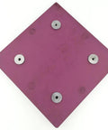Comparator Stand Indicator Holder With Ceramic Plate Measuring Standard For Precision Metrology And Lab Use Rock Solid Instrument For Accurate Alignment And Spot On Gauging, purple ceramic plate with four mounts
