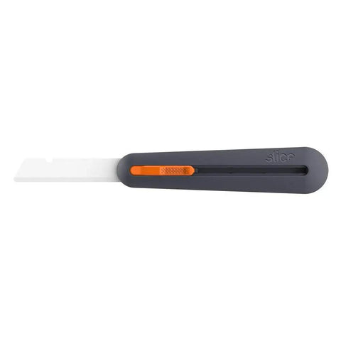 Extra Long Insulation Foam Cutter With Finger Friendly Ceramic Blade, 3 Inch Cutting Depth, 4 Adjustable Positions, gray handle