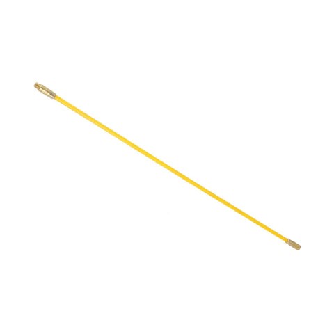 Super Cool 10 Pack 4mm Fiberglass Fish Tape Rods With Solid Brass Connectors For Easy Pulling Wire Through Walls Attics And Ceilings Without A Hassle, yellow rod