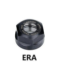 Heavy Duty Chuck Collet Nut For ER8 ER11 ER16 ER20 CNC Lathe Milling Cutter Router Bit Holder With 28mm Diameter, black steel design.