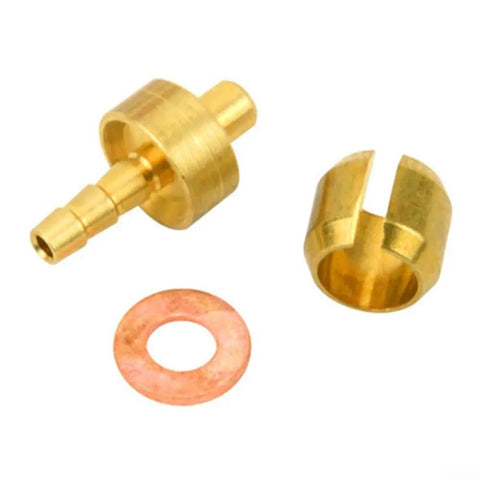 Pro Grade Hydraulic Brake Hose Fittings Feature Copper Olive Head Connectors For Tech3 V4 E4 X2 Supermoto Bike Ensure Tight Seals And Reliable Flow Built From Aluminum Alloy For Long Life And Leak Proof Works Rad On Streets Or Tracks For Performance brass hose fitting, copper washer