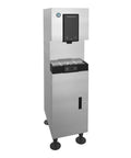 Heavy Duty Cubelet Nugget Ice Machine With Built In Water Dispenser And Roomy Storage Bin, stainless steel countertop model