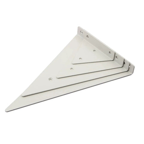 Built Like A Tank Hidden Floating Shelf Brackets 2 Or 4 Pack heavy duty steel bracket in silver for DIY shelving projects.
