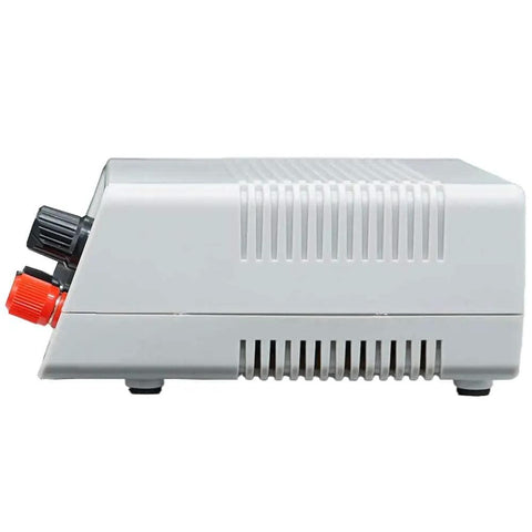 Side view of Adjustable DC Power Supply With Digital Display Regulated Bench Lab PSU Variable Output 1.5V To 15V 2A Max