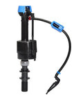 Universal Toilet Fill Valve In Black Fits Most Toilet Tanks, Heavy Duty, Easy Install Replacement with Refill Tube and Clip