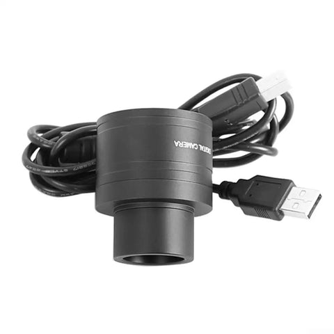 Epic 200MP electronic eyepiece camera for telescopes with USB 2.0, metal body shown with attached cable