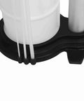 Slick Hand Pump For Quick Fluid Transfer! Close-up of 9L manual extraction tool base with hoses for easy fluid handling.