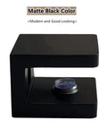 Brass Glass Clamp No Drill On Glass Holder And Shelf Bracket Clip Support For 8mm To 10mm Glass Matte Black Four Pack Bathroom And Shower Accessory With Durable Rust Resistant 69K Brass Construction side view