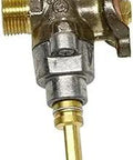Gas Valve Sabaf 4240085 Replacement Part 530029 OEM Authorized For Appliances, brass body close-up view