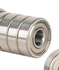 Miniature Deep Groove Ball Bearing 629ZZ 9x26x8mm Shielded Set of 4 or 6 Pieces Carbon Steel Precision Bearings close-up angle