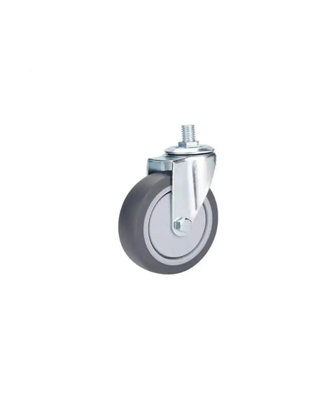 Single four-inch TPR lead screw caster from the Five Pack Four Inch TPR Lead Screw Universal Casters And Shelf Casters For Office Furniture And Trolleys