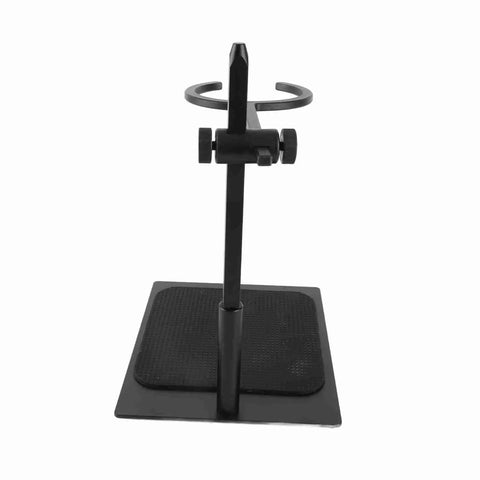 Straight Up Solid Adjustable Pour Over Coffee Stand With Non Slip Base, 7 Piece Aluminum Dripper Kit For Precision Brews, portable black frame