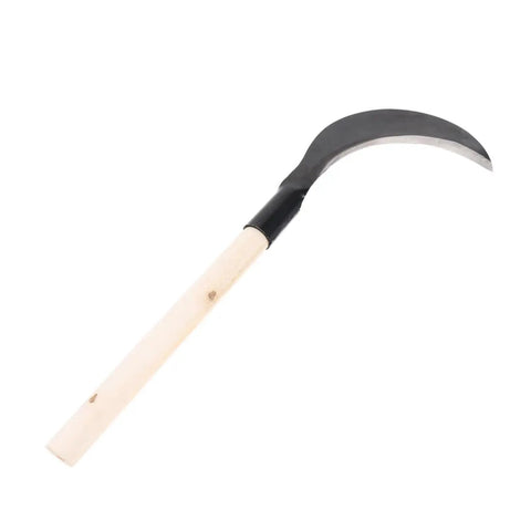 Heavy Duty Manganese Steel Garden Scythe With Long Handle For Weeding And Cultivation, Durable, Comfortable Grip, One-Handed Use