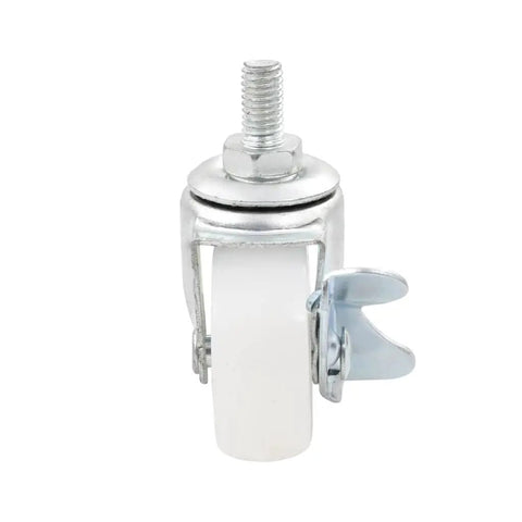 Stainless steel wheel component of Granite And Stainless Steel Tube Parasol Base With Wheels For Easy Mobility And Quick Positioning