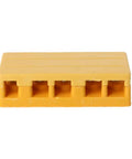 Bright Yellow 3-Wire E-Bike Motor Phase Wire Connector Junction Box For Controllers, Battery Cables, And Terminal Blocks with bakelite build