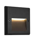 Six Pack Slim Square Low Voltage Deck Post Lights For Posts And Steps, 12V Fence Railing Lighting Fixtures, Black Finish