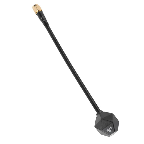 Black 5.8GHz Omnidirectional SMA Antenna 5dBi For FPV Drones RC Cars And Smart Home Systems With SMA Connector, long stem, durable build.