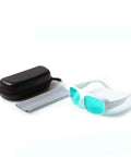 Hardcore Laser Safety Glasses Red Beam Protection OD4 Plus 620 To 700 Nm Range with case and cloth for shop use.