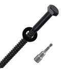 Heavy Duty Stainless Steel Lag Screws With Flat Washers 12 Pack One Quarter Inch By Four Inch Black Hex Head Wood Screws 304 Stainless