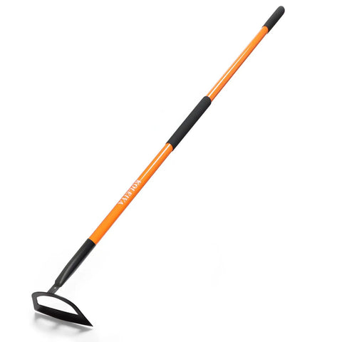 Pre Sharpened Garden Hoe 57 Inch Heavy Duty Weeding Tool With 8.3 Inch Blade And Fiberglass Handle Razor Sharp Edge
