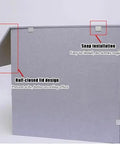 Portable Foldable Sound Booth For Home Studio Sessions And Podcasts Built With High Density Acoustic Cotton. Half-closed lid design.