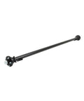 Rock Solid 3500 Pound Trailer Axle With 5x4.5 Bolt Pattern And 9.5 Inch Hub Face, black powder coated steel construction.