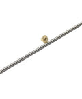 304 stainless steel lead screw for CNC and 3D printer with brass nut, 2-3 mm pitch, threads 2-14 mm, length 100 to 1200 mm