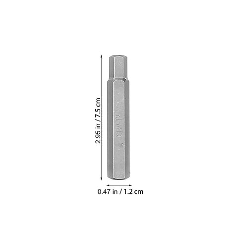Rock Solid Hex And Spline Socket Wrench Set With Metric Ratchet Adapters, 2.95in hex bit for precise fastening.