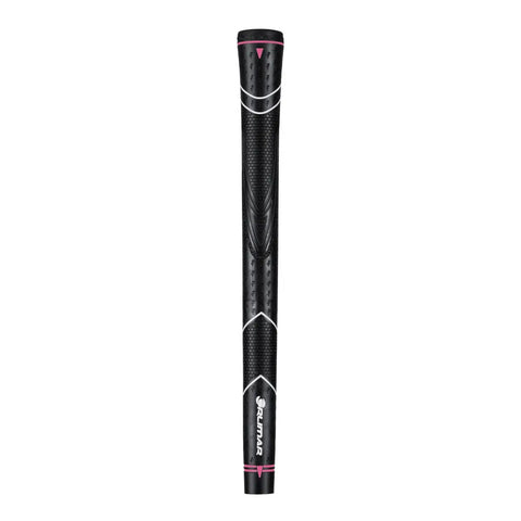Black grip of Pink Junior Golf Hybrid Size 5 For Right Handed Girls Ages 5 To 8 Easy Swing Club That Hits Longer From Fairway And Light Rough