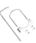 Universal Exhaust Clamp With Hanger Set For 3 Inch Exhaust Pipe Heavy Duty Mild Steel Zinc Coated Hangers Adjustable