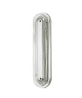 One Light Wall Sconce Featuring Polished Nickel Finish Made From Solid Steel Built Tough For Bathroom Installations Ada Compliant upright design with clear glass shade.