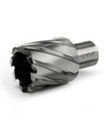 Heavy Duty HSS Annular Cutter With 1 5/16 Inch Hole Saw And 3/4 Weldon Shank Drill Bit for precise burr-free cuts.