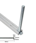 Must Have Track Knob Kit And Track Bolt Set For Woodworking Jigs And Fixtures, T-slot bolt and miter track close-up