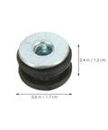 Heavy Duty Motorcycle Grommet Kit For Smooth Rides Easy Install Anti Vibration Rubber And Metal Buffer Washers 2 Pack For Rear Shock Absorber Replacement Fits Most Models And Brands Great For Long Trips, 0.6 in x 0.4 in rubber and metal washer
