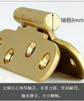 Copper Mini Flat Box Folding Butt Hinges 2 Pack For Doors And Cabinets DIY Craft Supplies, sturdy and easy install hardware, front view