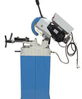 Professional 11 Inch Cold Cut Circular Saw With Swivel Base And Heavy Duty Stand 110 Volt Single Phase Motor side view