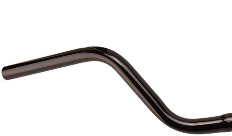Mid Rise Steel Handlebar For Comfort Bikes With 5.25 Inch Rise And 27 Inch Wingspan 1 Inch Clamp Black Handmade Quality Basket Compatible