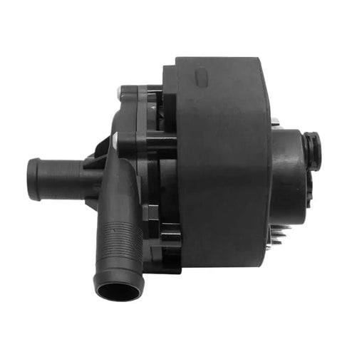 Top Tier Electric Cooling Water Pump Direct Bolt On Swap For Nissan Leaf And Infiniti Q50 heavy duty design, side view, durable plastic material.