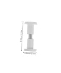 No Sweat Furniture Assembly Hardware 50 Piece Clamp Nut And Connecting Screw Kit, white connector nut, 3.10cm height, for solid wood joints.