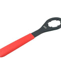 Ditch The Struggle With This Heavy Duty CNC Spanner Wrench For Easy ER Nut Locking And Removal On Machine Tools Fits ER16 20 25 32 And 40 Collet Chucks Perfect For Pro Shops And DIY Builders A Must Have Tool - black and red ER32 spanner wrench for collet chucks.