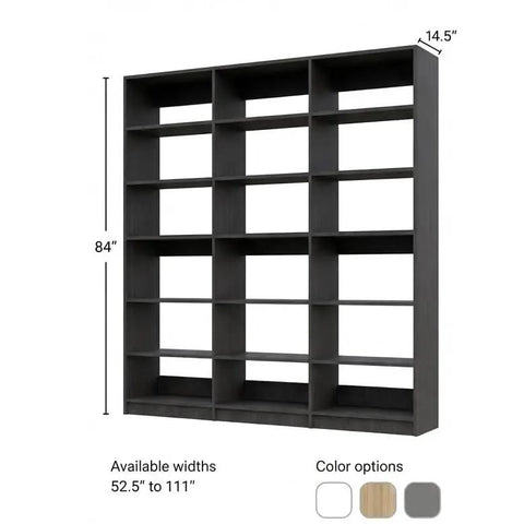 Wall Mount Three Shelf Tower Kit Game Changer Vertical Storage Rack For Compact Pantry Or Closets Built Different Grey Steel Shelving Unit Easy Install Knockout Space Saver