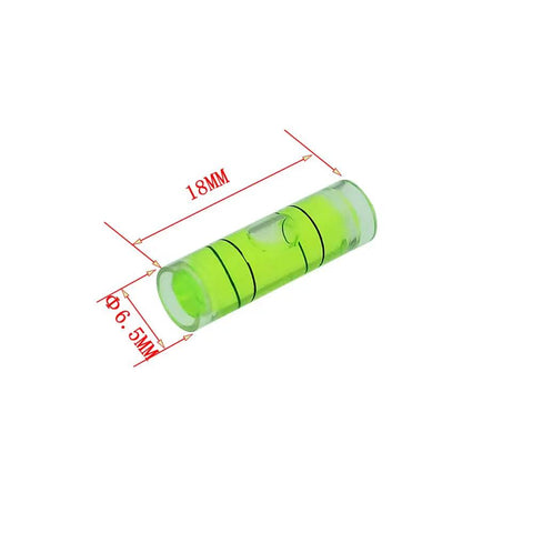 Bubble Level Ruler Set For Photo Frames And Mounts PMMA Green Horizontal Level Gauge Pro Grade 6 Pack 6.5 By 18mm