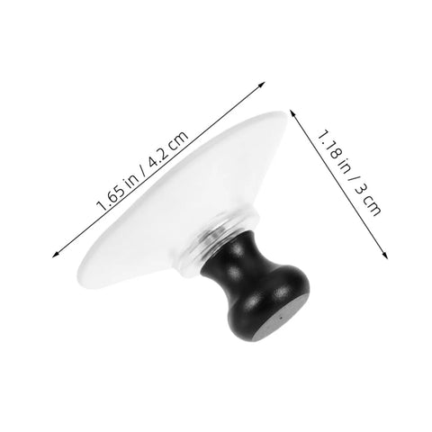 Side view of single black handle suction cup from 4 Piece Aluminum Cup Tool Set For Quick Phone Screen Removal And Repair Wide Compatibility